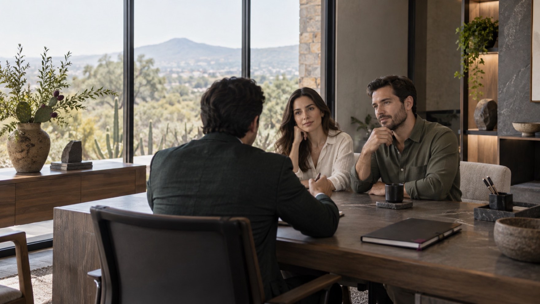 Sesión de consultoría patrimonial con una pareja